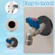 thumbnail image 4 of Placa de escutcheon autoadhesiva redonda Uxcell de ABS para cubierta de tubería de agua blanca 1.36", 4 of 7