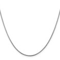 thumbnail image 3 of Auriga 14K White Gold 1.2mm Box Chain Necklace 20inch for Women, 3 of 6