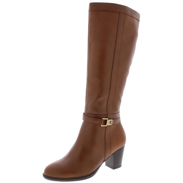 Giani Bernini Womens Rozario Leather Tall Knee-High Boots Brown 5 ...