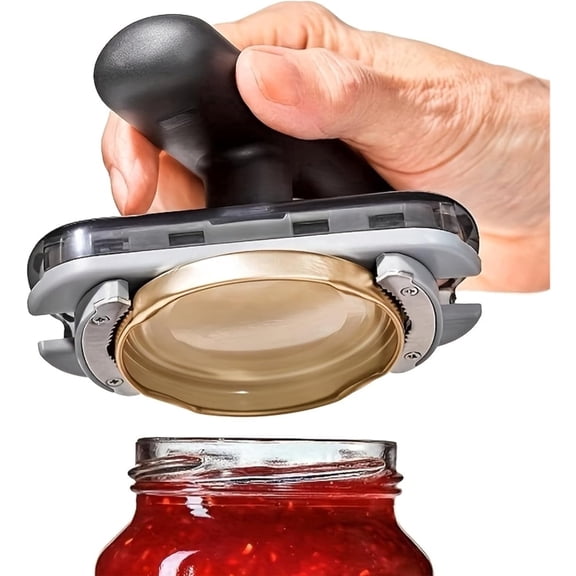 Effortless Arthritis Jar Opener，Adjustable Stainless Steel Opener for Weak Hands,Quick Opening Tool for Seniors