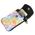 thumbnail image 3 of Cross-Body Bag Flip Phone Bag 7.6inx4.9in Durable Waterproof Pu Leather Small Size But Spacious Magnet Button Lightslategray Tie-Dye Background Vibrant Colors And Swirling (2), 3 of 5