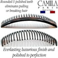 thumbnail image 5 of Camila Paris AD66/2 French Side Comb Large Curved Tortoiseshell Hair Combs for Women Fine Hair, 4 Inch Strong Hold Hair Comb for Women Bun Chignon Up-Do Styling Girls Hair Accessories, Made in France, 5 of 31