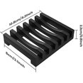 thumbnail image 1 of (negro) Juego de 1 jabonera, protector de caja de jabón de silicona, caja de jabón para ducha, fácil limpieza, secado, fregadero, plataforma de bañera, escurridor de jabón, jabonera de silicona para jabón oso de fresa Electrónica, 1 of 5