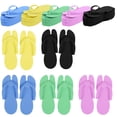 thumbnail image 2 of 60 Pares Zapatillas Pedicura Desechables, Chanclas EVA Desechables con 5 Colores, Zapatillas Spa Antideslizantes, Sandalias para Invitados, Zapatillas Pedicura Plegables para Hoteles, Playas, Salones,, 2 of 7