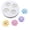 White, variant on 4-Cavity Flower Silicone Mold - 2.55" Daisy Fondant Mold for Cake Decorating, Chocolate, Candy, Soap Making & Candle Crafting,1-Pack