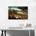 thumbnail image 2 of ARTCANVAS The Return of the Herd 1565 Canvas Art Print by Pieter Bruegel the Elder - Size: 26" x 18" (1.50" Deep), 2 of 9