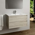 thumbnail image 3 of Ws Bath Collections Perla C80.100 WG Perla 32" Wall Mounted Single Basin Vanity Set -, 3 of 7