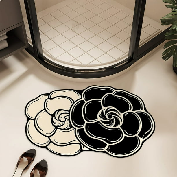 Alfombras de baño, tapete de baño, tapete de área, tapete de diatomita para el hogar, tapete absorbente para la puerta del baño, tapete de diatomita para el pie, tapete antideslizante para el piso, ta