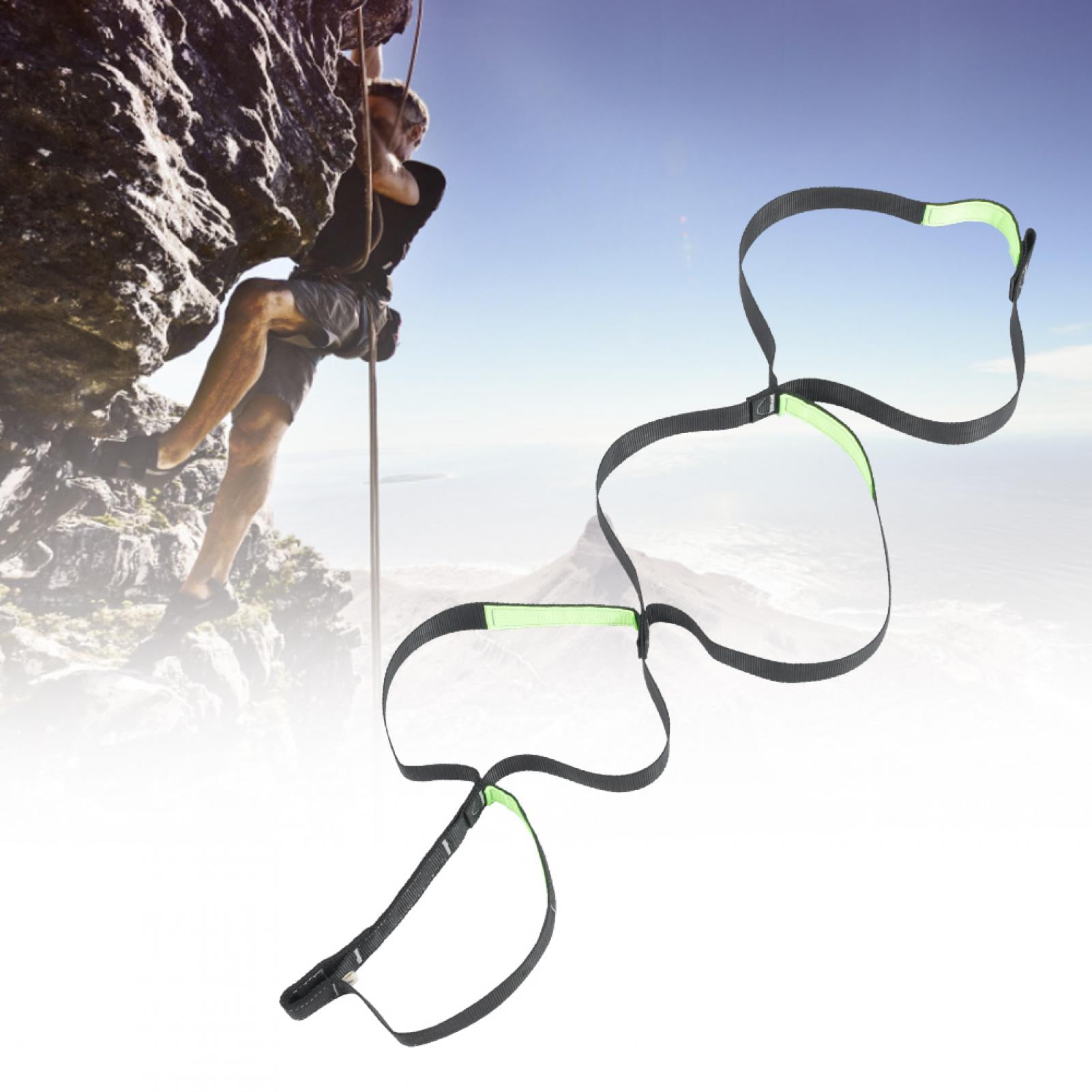 YOUTHINK Outdoor Hanging Rope Ladder Flat Belt Step Ascend Strap For Mountaineering Rock Climbing,Hanging Rope Ladder