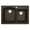 Brown, variant on Karran QT-610 Drop-In Quartz Composite 33 in. 1-Hole 60/40 Double Bowl Kitchen Sink in Bisque