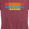 thumbnail image 3 of Rock 'Em Sock 'Em - Worlds Only Boxing Robots - Women's Raglan Graphic T-Shirt, 3 of 5