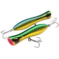 thumbnail image 6 of Yo-Zuri Fishing Lure R1155CHBL Bull Pop Floating Popper 8" 5 oz Ghost Black, 6 of 10