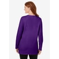 thumbnail image 2 of Woman Within Plus Size Perfect Long-Sleeve Crewneck Tunic, 2 of 6