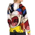 thumbnail image 4 of Lsque Sml Jeffy Pattern Casual Women's Hoodie,Hooded Sweatshirt with Kangaroo Pocket,Pullover Hoodie with Eye-catching Drawstrings-Large, 4 of 8