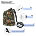 thumbnail image 3 of Disketp Farm Animals 2 print Canvas Backpack Lightweight Travel Daypack Student Rucksack Laptop Backpack-Small, 3 of 5