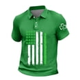 thumbnail image 1 of DGMIOCS Men's Collared Tee Light Weigh Classic Fit Beach Green S, 1 of 5