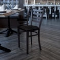 thumbnail image 2 of Bowery Hill Ladder Back Metal Dining Chair in Mahogany, 2 of 6