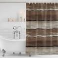 thumbnail image 3 of Brown Beige Wooden Shower Curtain, Waterproof Shower Curtains for Bathroom, Vintage Farmhouse Retro Art Washable Fabric Bathtub Curtain Set Bath Decor with 12 Hooks Standard 72"x72", 3 of 8