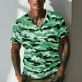 thumbnail image 2 of Men's Camouflage T-Shirt Sports Fitness Short Sleeve Military Camo Vintage Shirt Light Green XXXL, 2 of 5