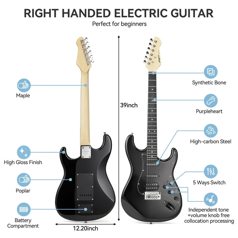 39 Inch Full Size AMYOVE AMY Electric Guitar Kit Solid Body 39 Inch Full Size AMYOVE AMY Electric Guitar Kit Solid Body