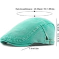 thumbnail image 7 of CLOUJI Newsboy Cap for Men Adjustable Flat Ivy Gatsby Cabbie Driving Hat Breathable Denim Cotton Golf Cap, 7 of 7