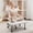 Teddy fur | beige, variant on Criss Cross Legged Office Chair, 360° Swivel Meditation Kneeling Chair with Wheels, Ergonomic ADHD Chair with Footrest, Lumbar Support,Black