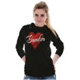 thumbnail image 4 of Heartbreaker Funny Valentines Day Women's Long Sleeve T Shirt Brisco Brands S, 4 of 6