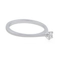 thumbnail image 3 of 0.2 TCW Solid 18 Kt White Gold SI Clarity HI Color Diamond Promise Solitaire Ring, 3 of 5