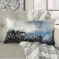 thumbnail image 4 of Nourison Sofia Indigo Decorative Throw Pillow , 14" x 26", 4 of 5
