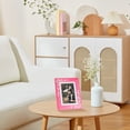thumbnail image 2 of REGALWOVEN Glass Picture Frame for Tabletop Display Vertical or Horizontal, Real Glass Photo Frames for Home Decor Pink 4x6, 2 of 5