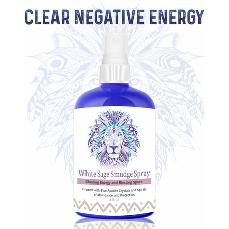 White Sage Smudge Spray Cleanses Negativity, Protects. Best Alternative to Sage smudge Sticks.