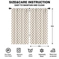 thumbnail image 2 of Blackout Kids Curtains,Beige and White Checkerboard Pattern Childrens Insulated Curtains Set Of 2,Bedroom Essentials,Toddler Room Decor 42"x84", 2 of 5