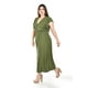 thumbnail image 2 of Vestido largo Roman Fashion Talla Extra 9940-SO Verde militar 42, 2 of 5