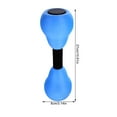 thumbnail image 2 of MLINS EVA Dumbbells for Fitness Use Blue Comfortable Grip Great for Home Gym and Travel 0.9kg Each, 2 of 8