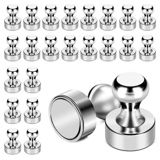 Imanes de neodimio 24x-72x para tablero de anuncios, imanes cónicos para pizarra, súper fuertes