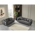 thumbnail image 4 of Charlotte Smoke Velvet Living Room Set, 4 of 40