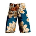 thumbnail image 4 of Women's Casual Pants Flare Denim Shorts For Women Wide Leg Denim Shorts Woman Vintage Floral Print High Waisted Straight Stretch Pants With Pockets,Gold Women's Casual Pants XXXXL, 4 of 4