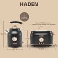 thumbnail image 5 of Haden Dorset Electric Water Kettle & 2 Slice Wide Toaster, Black & Copper, 5 of 10