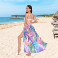 thumbnail image 6 of FORMRS Womens Beach Sarong Semi-Sheer Bikini Wrap Skirt Swimsuit Cover-ups, Gradient Starfish Pattern, 6 of 7