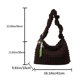 thumbnail image 5 of Burbuja Satchel Bag Candy Colors Knitted Bag Nylon Color sólido Bolsa (Retro Green) Sywqhk Para Estrenar, 5 of 5