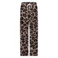 thumbnail image 4 of Animal Cheetah Print Pajama Pants Breathable with Pockets Pajamas For Lady Vintage Sleeping Pants Bedroom Homewear, 4 of 6