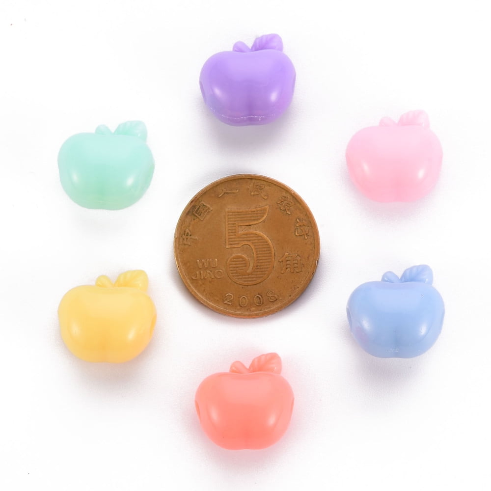 500 g Opaque Acrylic Beads Mixed color 14x13.5x10.5mm Hole: 3mm 495pcs/500g