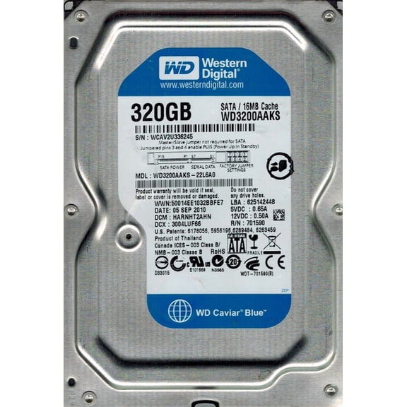 Western Digital WD3200AAKS-22L6A0 320GB DCM: HARNHT2AHN