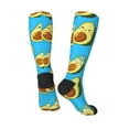 thumbnail image 4 of Balery Flowers Avocado Fun Novelty Socks Men'S Women'S Crew Socks Funny Crazy Novelty Socks Quirky And Cool Socks, 4 of 9