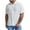 White, variant on Manxivoo Mens Shirts Men's Baggy Cotton Blend Pocket Solid Short Sleeve Turn Down Collar T Shirts Mens Dress Shirts Grey XXL