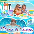 thumbnail image 2 of Juego de palas con forma de cubo de arena HUITEM de Beach Sand Toys con bolsa, 19 piezas, 2 of 7