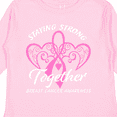 thumbnail image 4 of Inktastic Staying Strong Together with Pink Breast Cancer Ribbon Boys or Girls Long Sleeve Toddler T-Shirt, 4 of 5