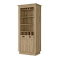 thumbnail image 2 of Newboti Furniture Macadamia 4-Built In Wine Rack Bar Cabinet 26017, 2 of 8