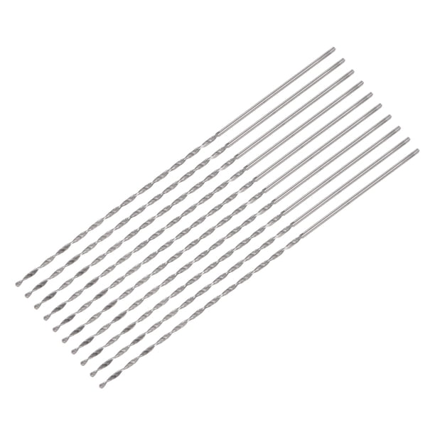 Brocas Mini Twist Uxcell, Broca Extra Larga de Acero de Alta Velocidad 1x80mm