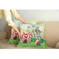 thumbnail image 2 of Ambesonne Colorful Throw Pillow Cover 2 Pack, Clown Inflatable Ball, 24", Multicolor, 2 of 5